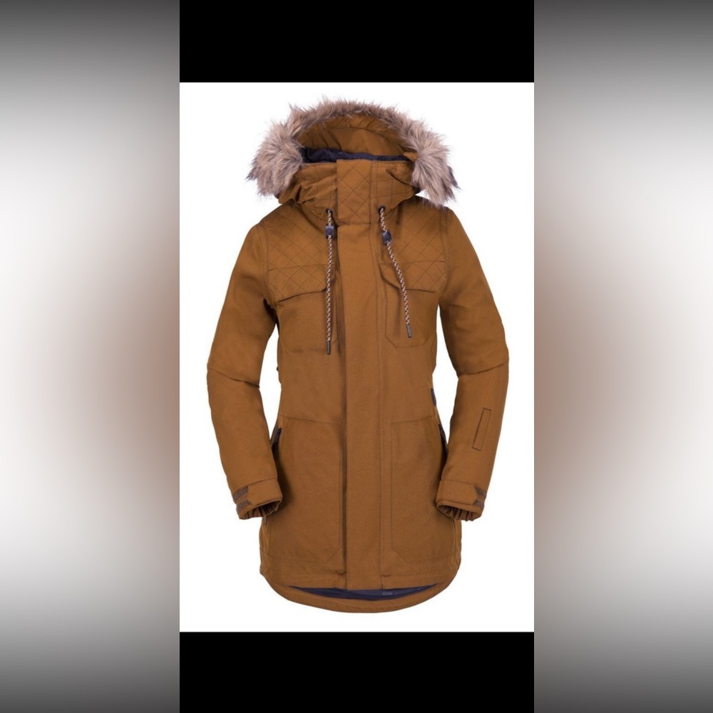 Volcom Shadow Ski Jacket, Mustard - Picture 2 of 14